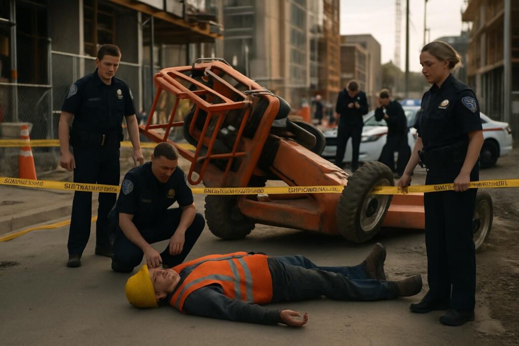 un homme de 52 ans décède suite à un accident impliquant une nacelle. une enquête pour homicide involontaire a été ouverte afin de déterminer les circonstances exactes de ce drame.